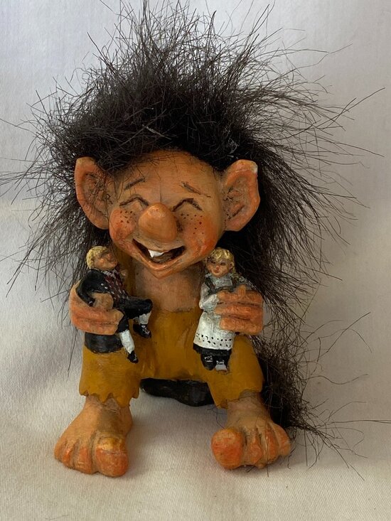Candy Design Norway Other - Vintage Candy Design Norway Troll figure with Pet People - 2 1/2"